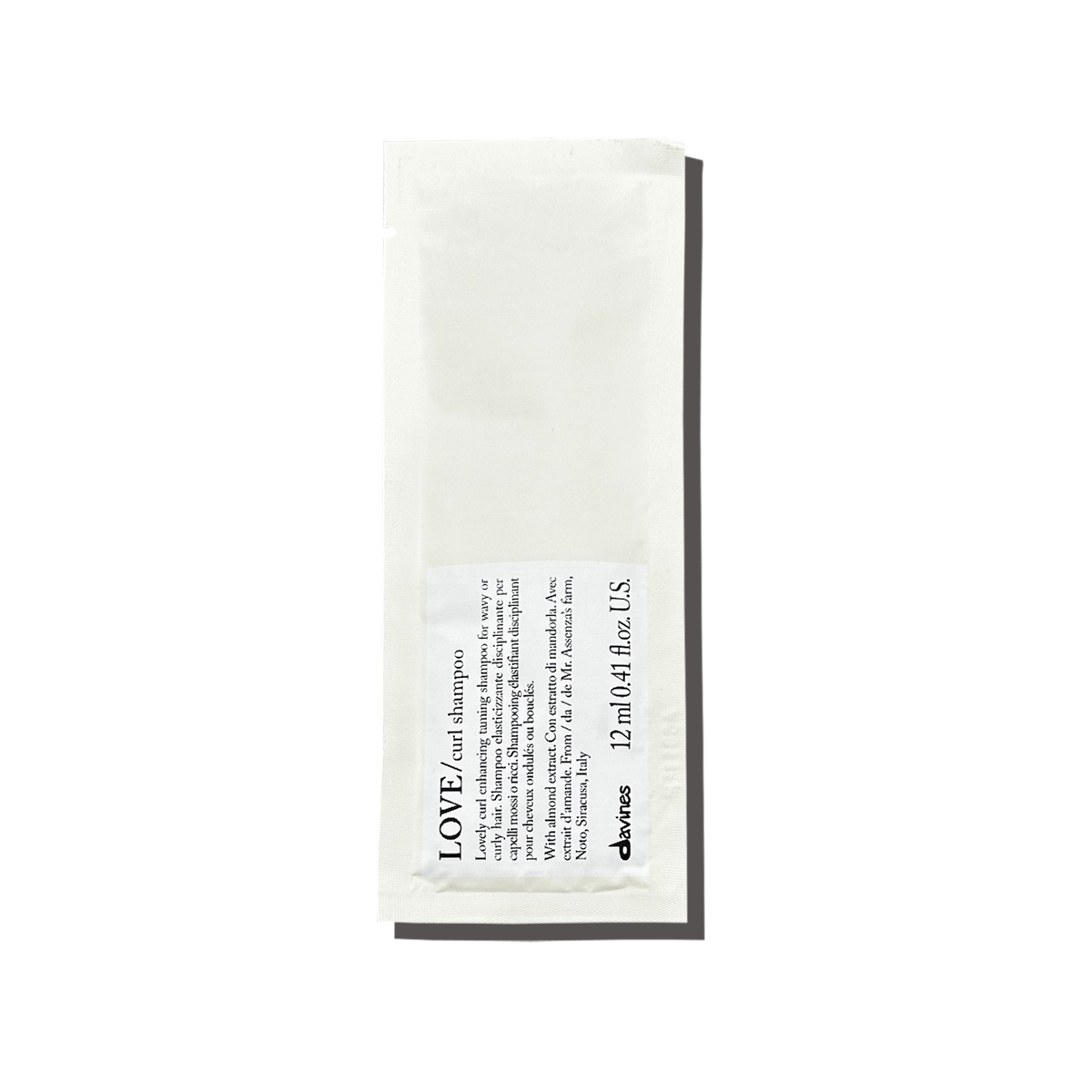 Love curl shampoo sachet